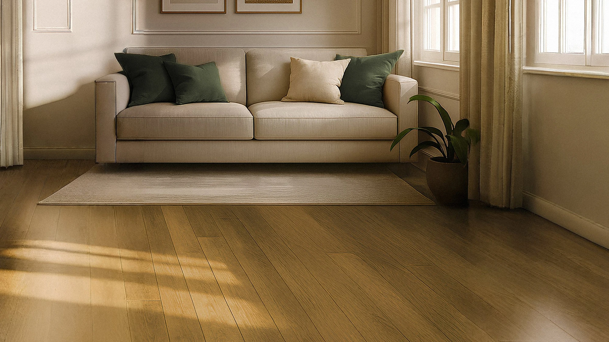 Timeless interior with reclaimed teak flooring from Nusantara Lifestyle