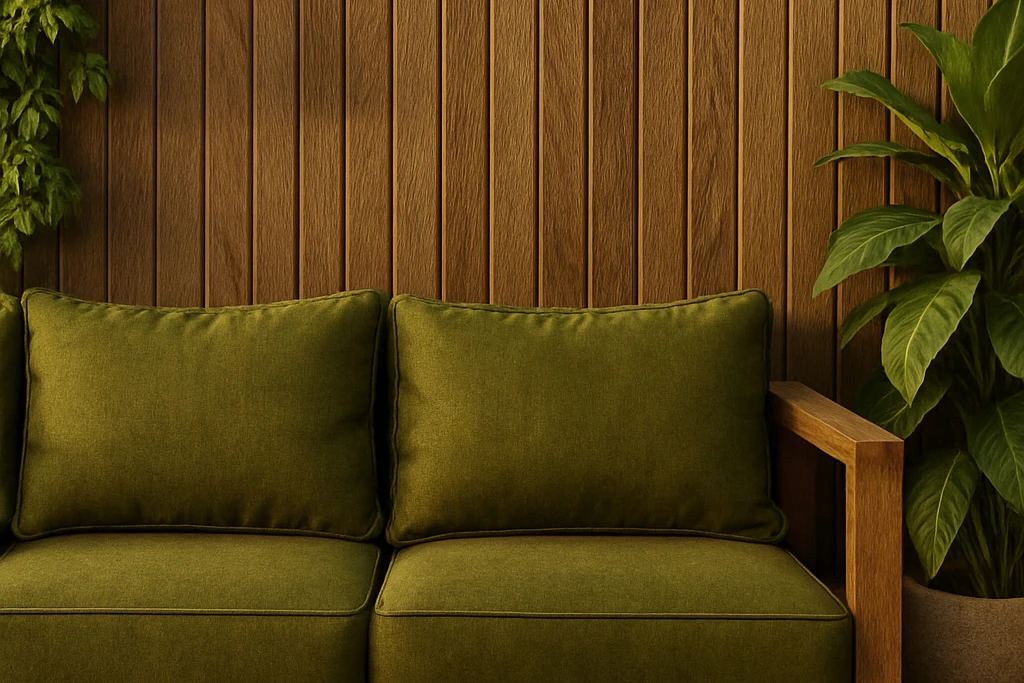 Interior featuring reclaimed teak furniture from Nusantara Lifestyle