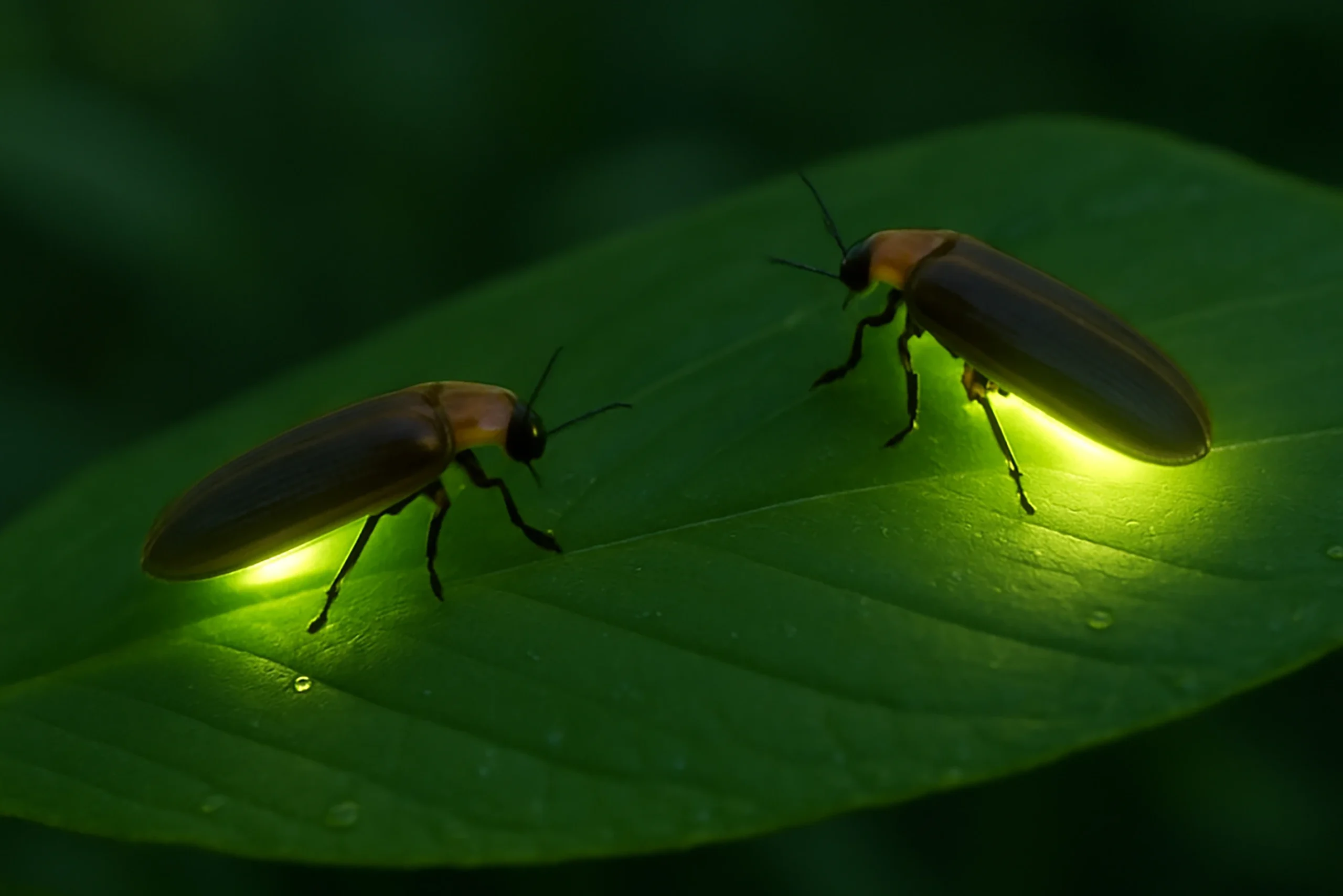 Healthy fireflies in Bali are an indicator of natural ecosystem health