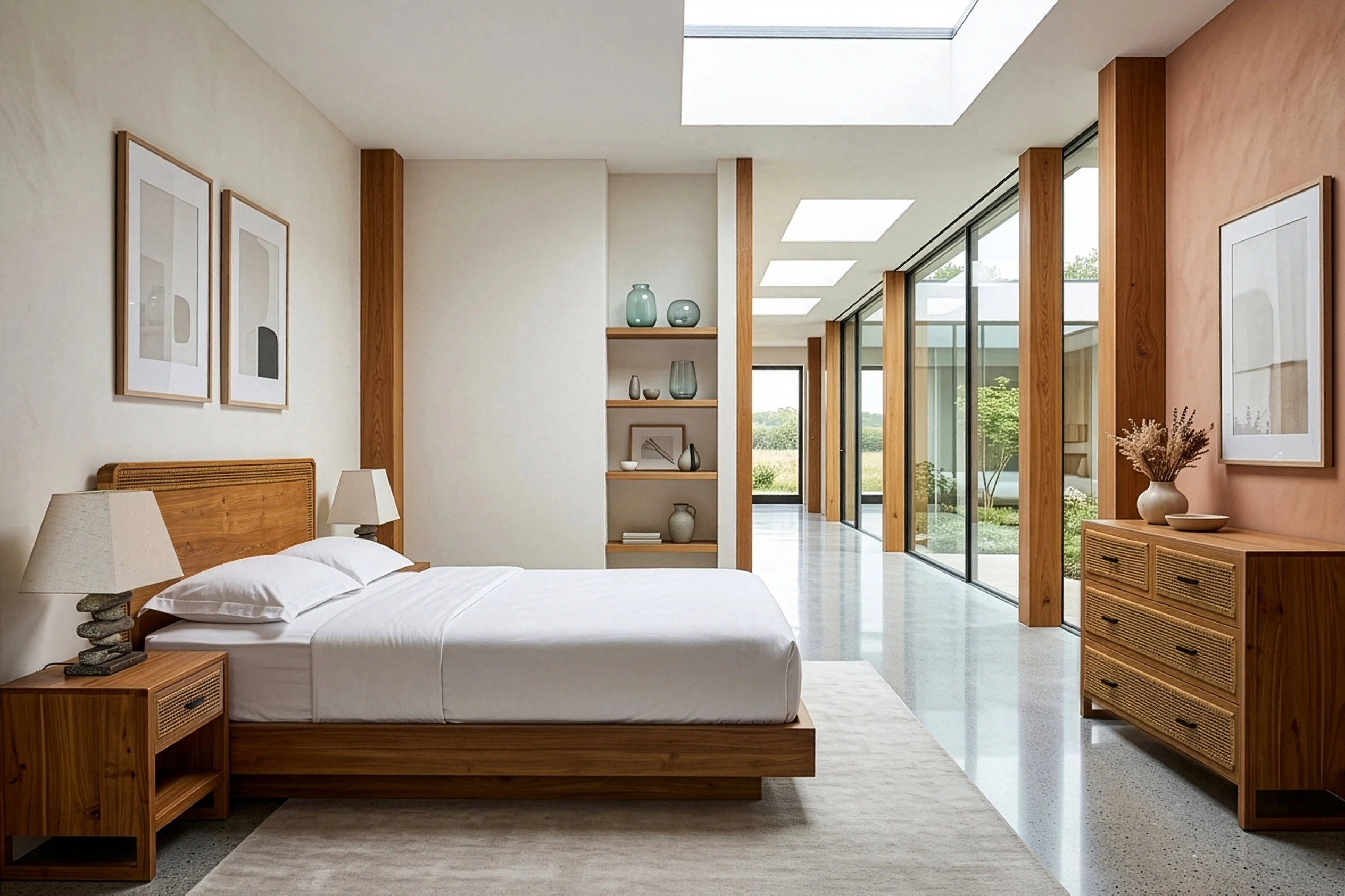 Reclaimed teak furniture from Nusantara Lifestyle in a sustainable Australian hotel interior.