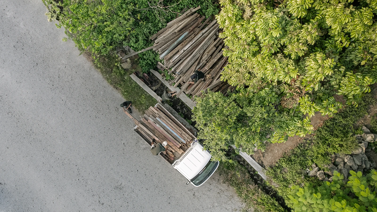 Traceable reclaimed teak timber being prepared for custom furniture production