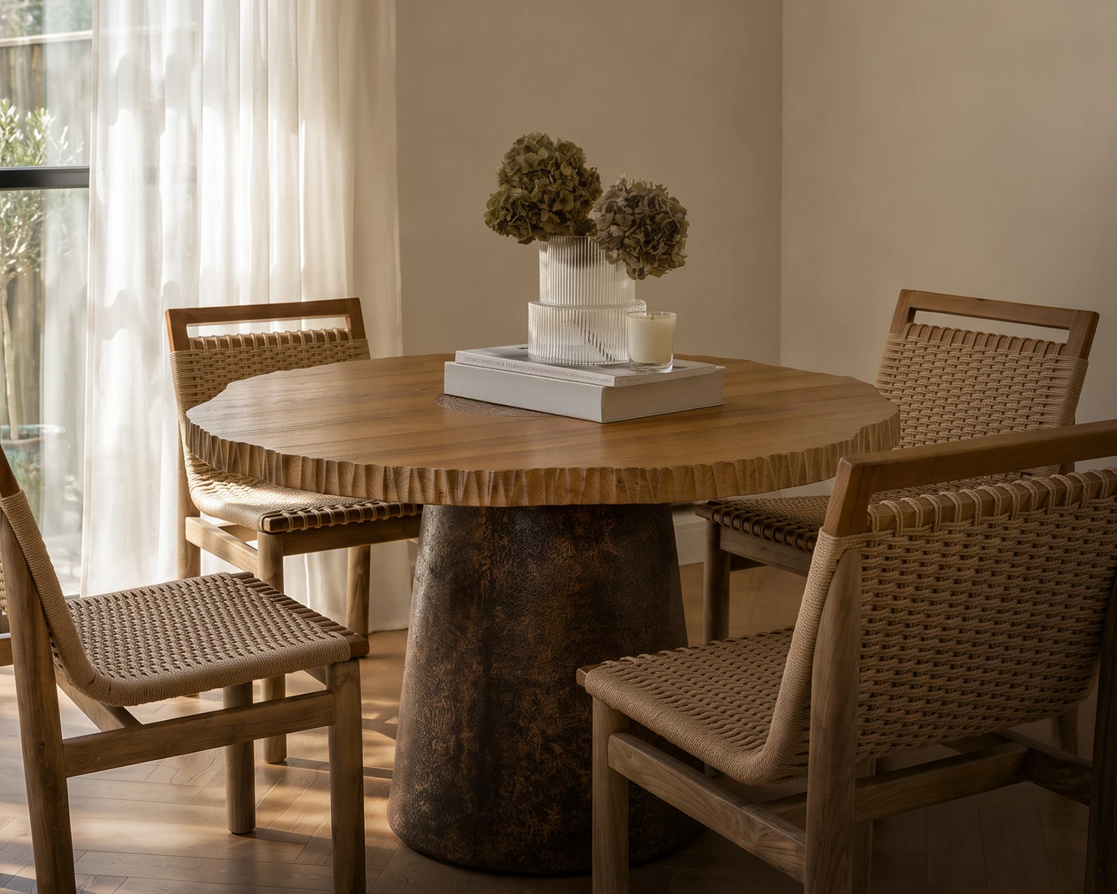 Live Edge Dining Table Installed